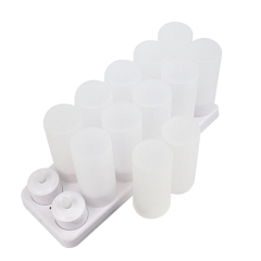 ABS Material Rechargeable Portable with Charging Station Decoration Candle