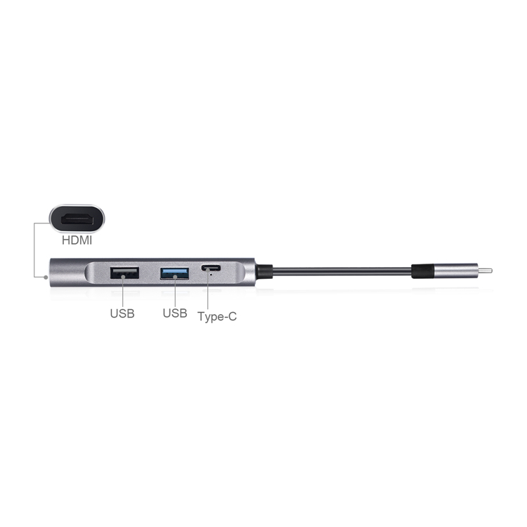 Hot-selling 4 In 1 Usb C Docking Station With Aluminium Alloy Adapter China Factory