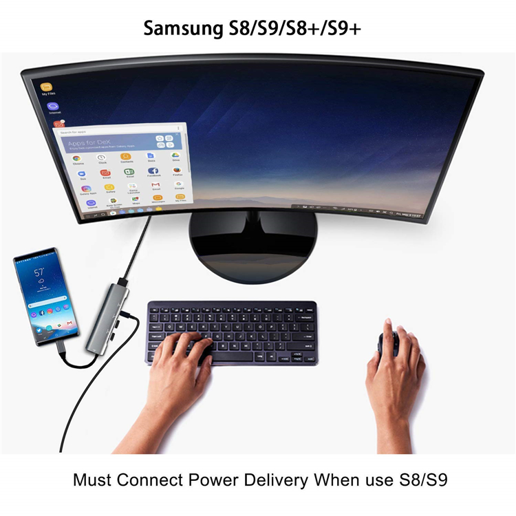 Hot-selling 4 In 1 Usb C Docking Station With Aluminium Alloy Adapter China Factory