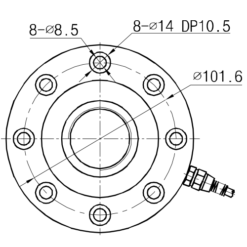 Model WTP204B Spoke Load Cell Feature and Application