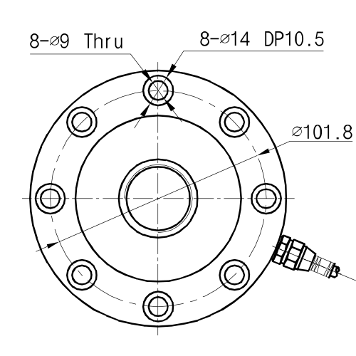 Model WTP204E Spoke Load Cell Feature and Application