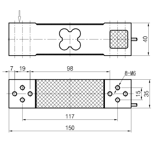 Model WTP638 Parallel Beam Load Cell Feature and Application