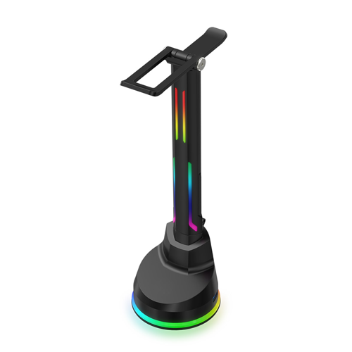 FCC CE Rohs Full Certificated Controllable 7 Model RGB Gaming Headphone Holder Stand 4 USB 3.0 Docking Hub Station