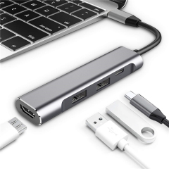 Hot-selling 4 In 1 Usb C Docking Station With Aluminium Alloy Adapter China Factory
