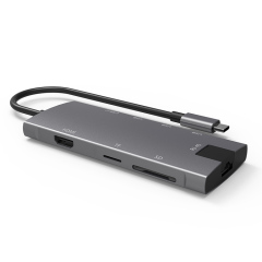 New 8 In 1 Usb C Hub Type C To Ethernet pdsdtfusb3.03 Exported To Worldwide