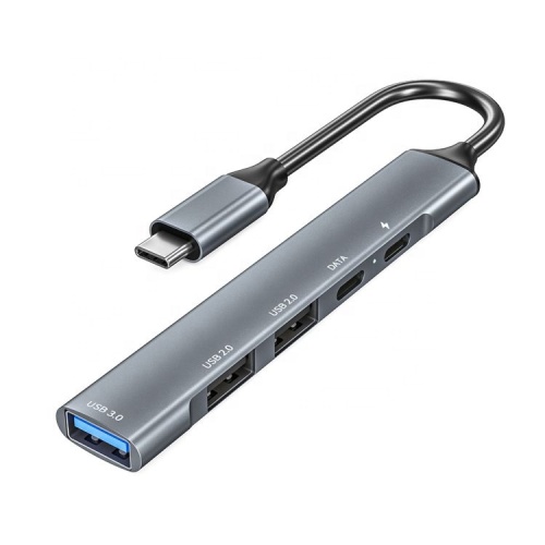 5 ports Hub type C Aluminum HUB USB3.0 USB2.0