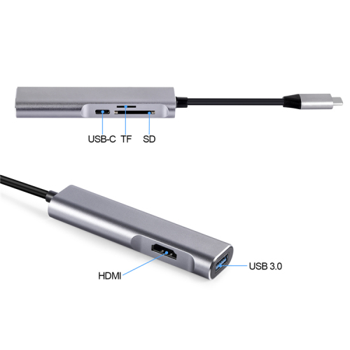 Premium Portable Multiports Usb Type C Adapter Usb-c Hub For Macbook And More Type-c Devices