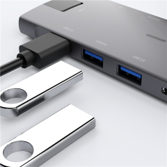 New 8 In 1 Usb C Hub Type C To Ethernet pdsdtfusb3.03 Exported To Worldwide