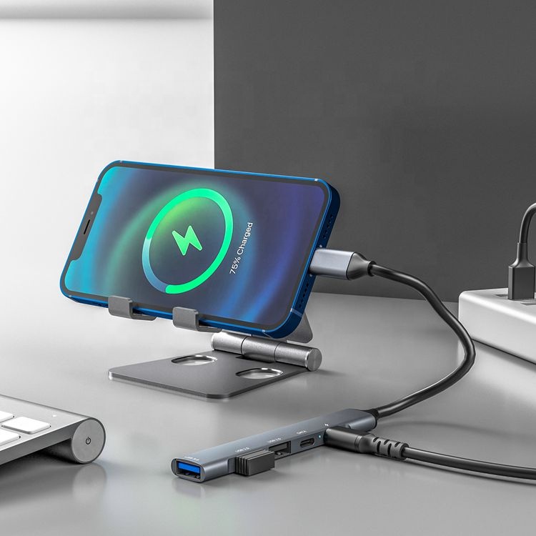 5 ports Hub type C Aluminum HUB USB3.0 USB2.0