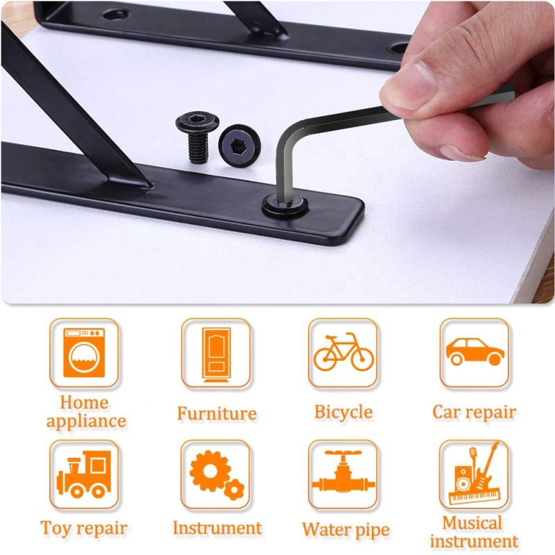 KS-202030 30in1 Inner Hex Allen Key Wrench, Long Short Arms Hex Key Wrenches Allen Key Socket Spanner For Bicycle Repair Tool Se