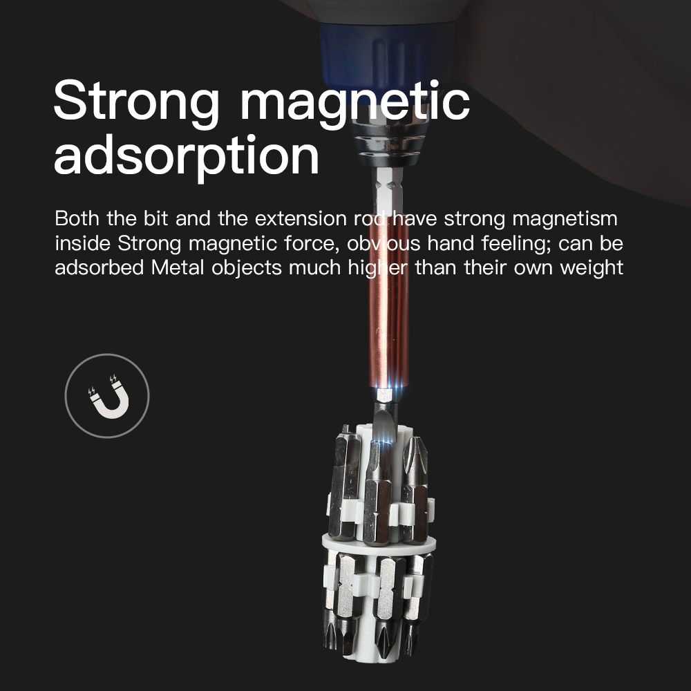 KS-840080 DIY Ratchet Screwdriver Spiral Ratchet Screwdriver Kingsdun Tools for Cellphone X box Watches, Cameras