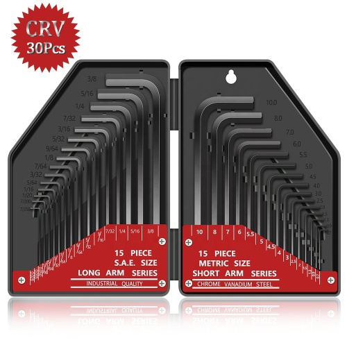 KS-202030 30in1 Inner Hex Allen Key Wrench, Long Short Arms Hex Key Wrenches Allen Key Socket Spanner For Bicycle Repair Tool Se