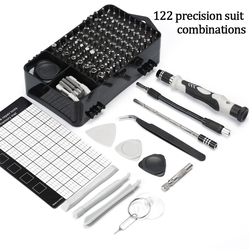 122 in 1 Screwdriver Tool Set Multi Function Tool Kit Bit Screwdriver Set For Cell Phone Camera Laptop PC