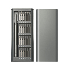 KS-840075 24in1 Precise Screwdriver Bits Set Magnetic Electronics Repair Tool ABS Box CRV Bits for Consumer Electronics Repair