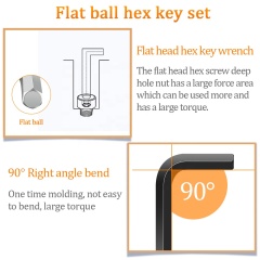 KS-202030 30in1 Inner Hex Allen Key Wrench, Long Short Arms Hex Key Wrenches Allen Key Socket Spanner For Bicycle Repair Tool Se