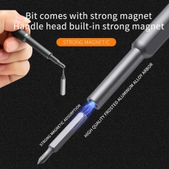 KS-840075 24in1 Precise Screwdriver Bits Set Magnetic Electronics Repair Tool ABS Box CRV Bits for Consumer Electronics Repair