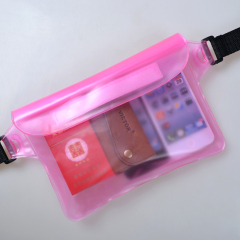 Hot Selling Keep Your Cellphone Cash Safe and Dry Perfect Waterproof Pouch Dry Bag Fanny Pack