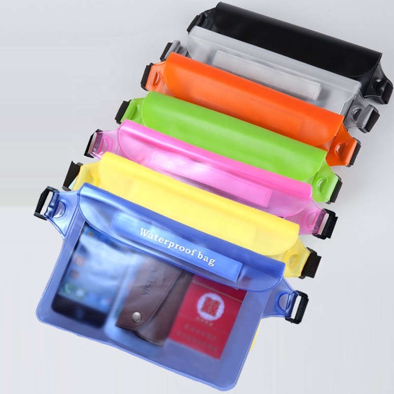 Hot Selling Keep Your Cellphone Cash Safe and Dry Perfect Waterproof Pouch Dry Bag Fanny Pack