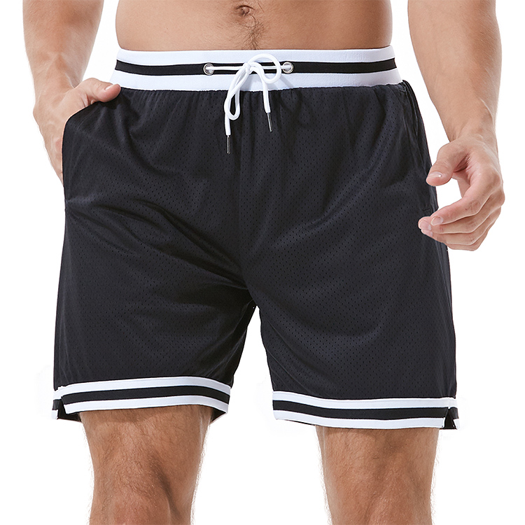Custom Sublimated Retro Polyester Mesh Basketball Shorts