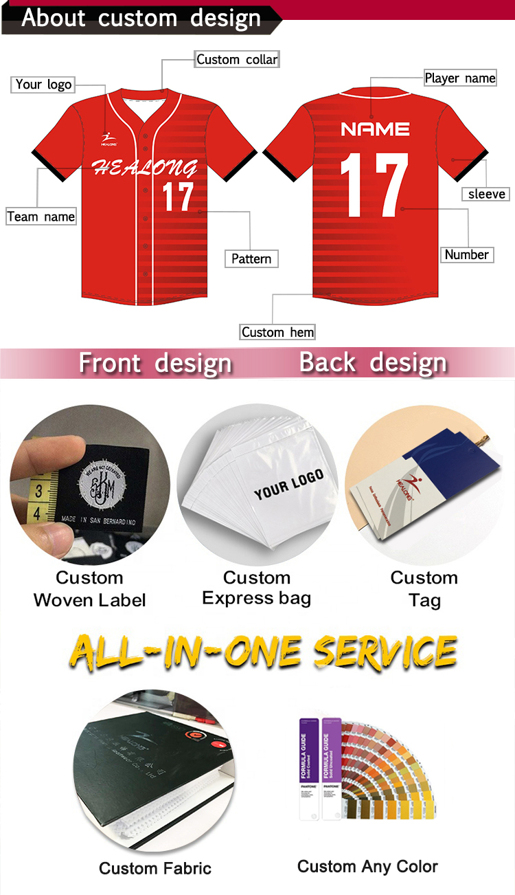 Create Personalized Embroidery Baseball Uniforms - Custom Team Jerseys