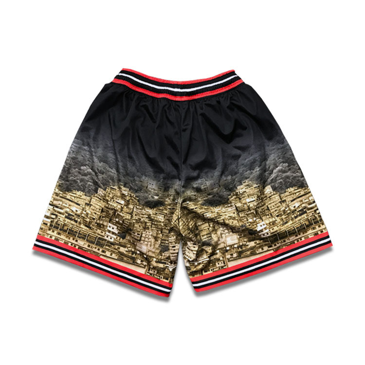 Custom Sublimated&embroidered Basketball Shorts for Men