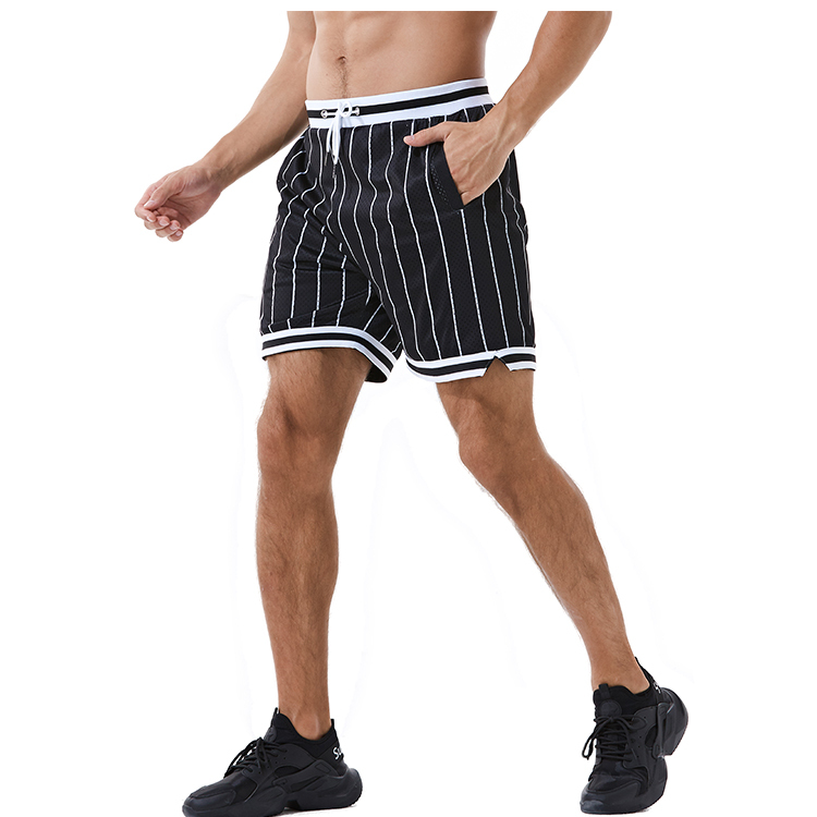 Custom Sublimated Retro Polyester Mesh Basketball Shorts