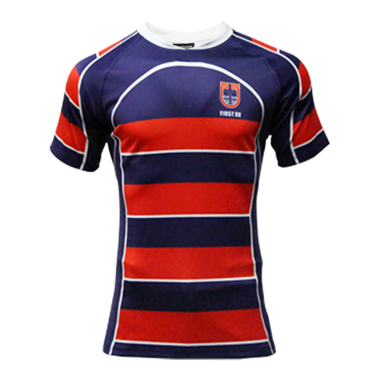 Low Moq Custom Rugby T-Shirt&Rugby Jersey | Mens Striped Rugby Jersey