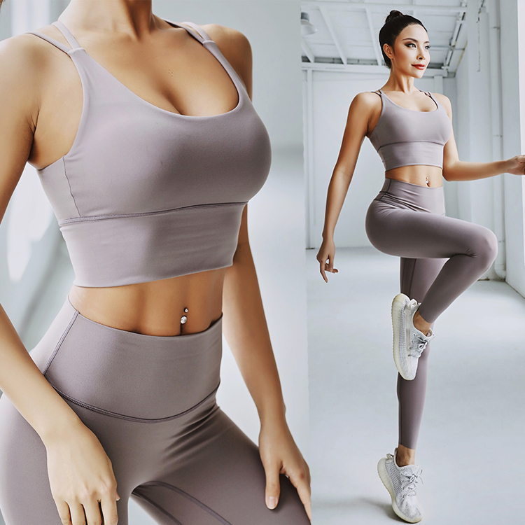 Women'S Leggings Sport Pants Yoga Set Wholesale Yoga Bra