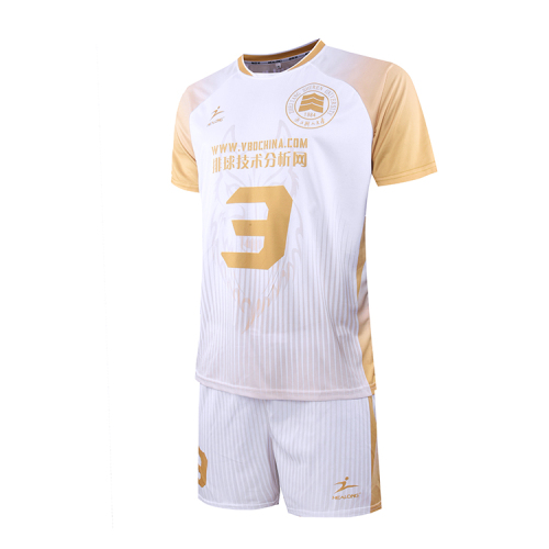 Low Moq &amp; Custom Sublimated Men's Volleyball Uniform White