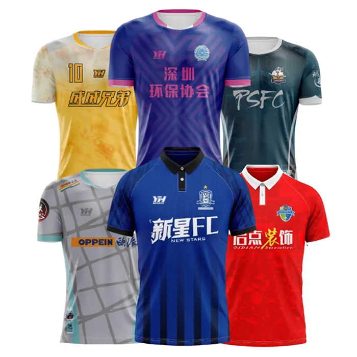 Custom High Quality Football Shirts Sublimated Soccer Uniforms