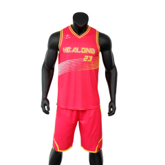 Custom Red Full Sublimated Basketball Set,Personalised Basketball Jersey