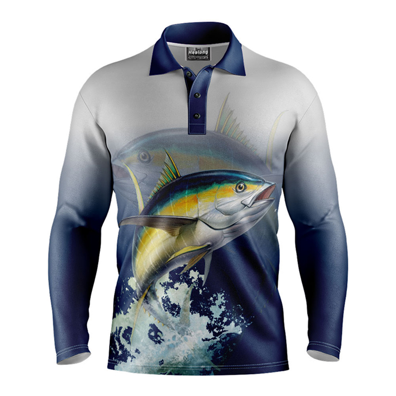 Hot Selling Quick Dry Fishing Jersey Custom Sublimation Fishing Uniform