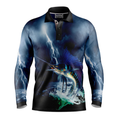 Hot Selling Quick Dry Fishing Jersey Custom Sublimation Fishing Uniform