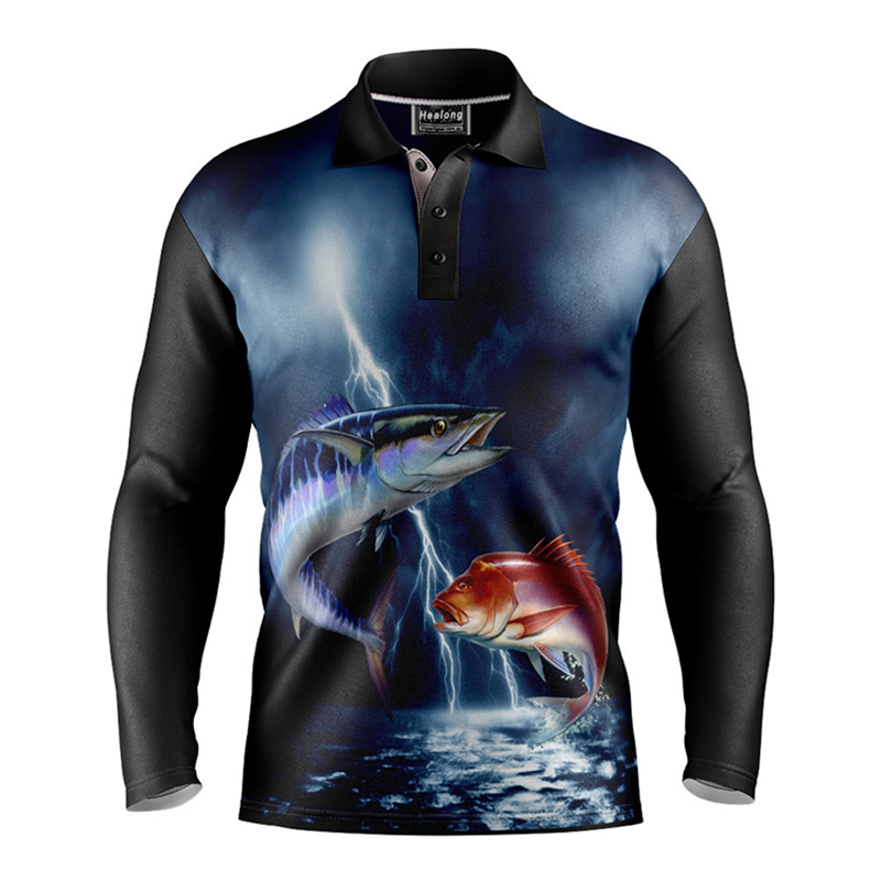 Hot Selling Quick Dry Fishing Jersey Custom Sublimation Fishing Uniform