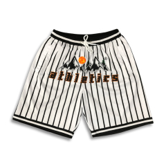 Custom Sublimation&embroidered Zippered Basketball Shorts