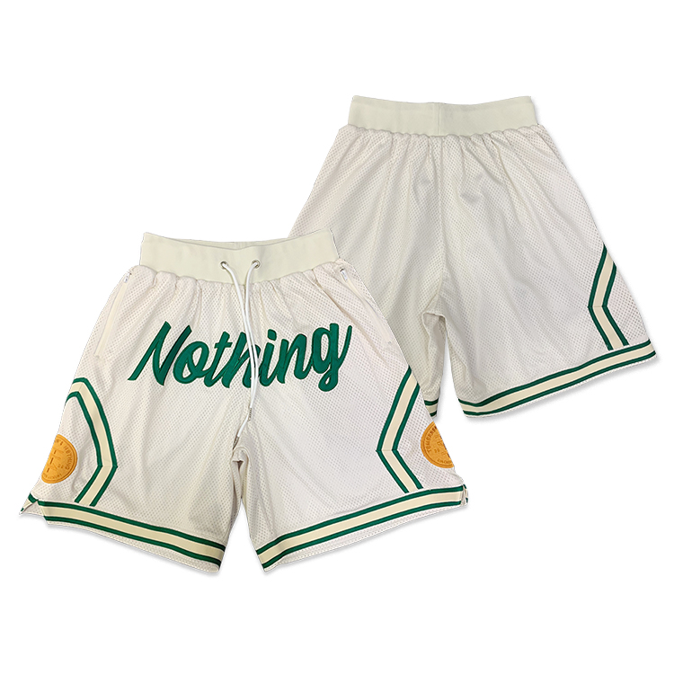 Custom Embroidered Pattern Mesh Basketball Shorts