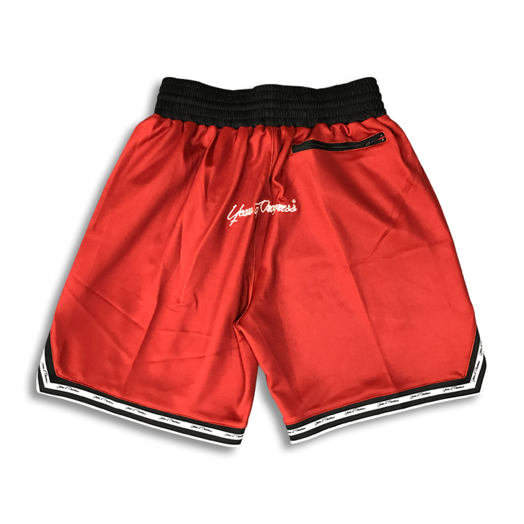 Custom Sublimation&embroidered Zippered Basketball Shorts