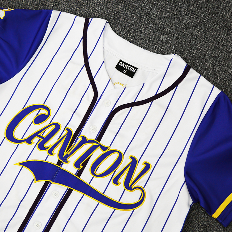 100% Polyester Embroidered Logo Sublimated Baseball Jerseys