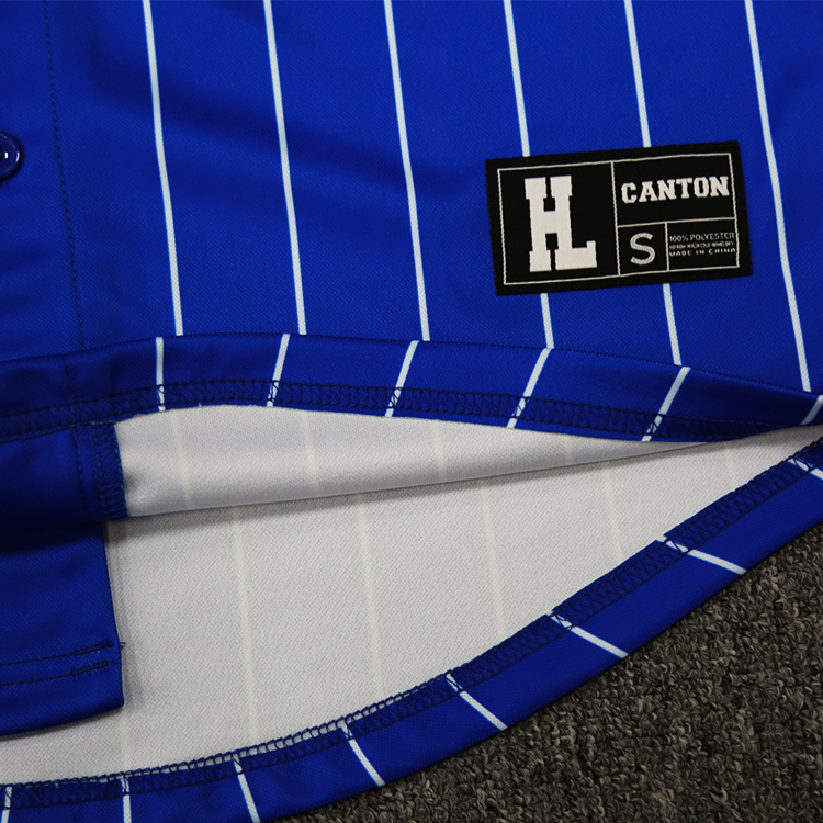 China Custom Men's Fashion Striped Baseball Jersey Manufacturers