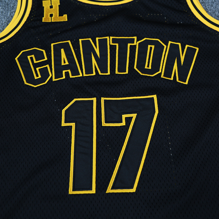 customizable black mesh basketball jersey with embroidered logo