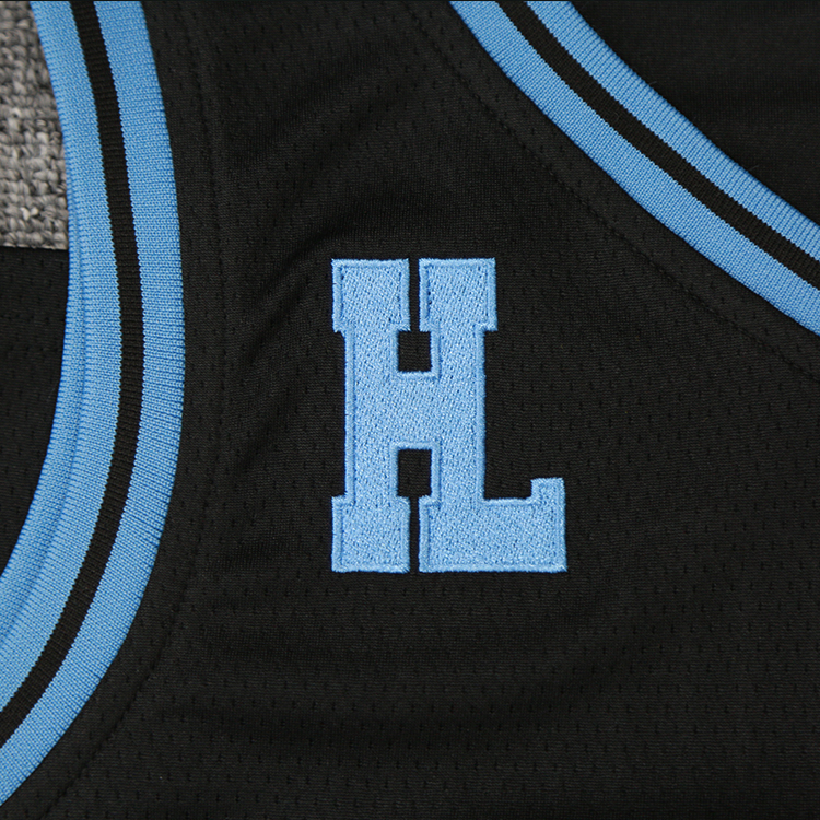 customizable black mesh basketball jersey