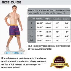 Custom Sublimated Embroidered Logo Polyester Mesh Purple Basketball Shorts