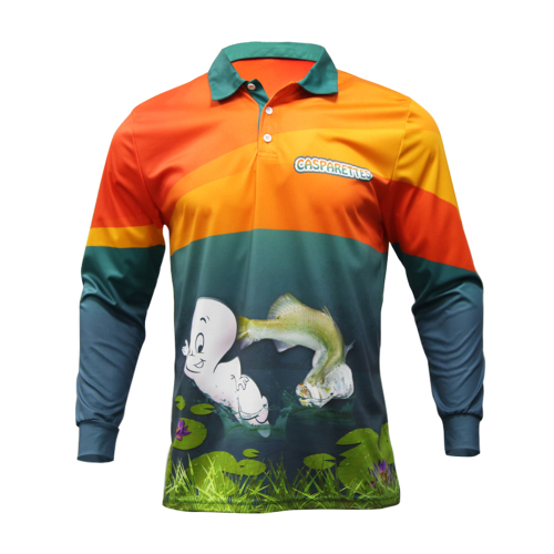 Custom Men Fishing Shirt Long Sleeve Quick Dry Wholesale Sublimate