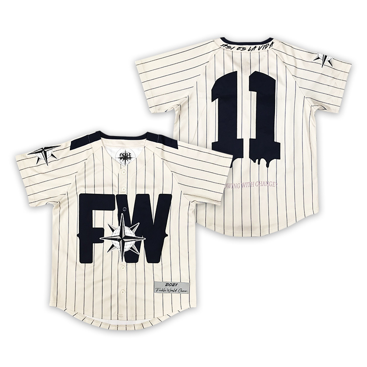 Customize Stripe Baseball Jersey