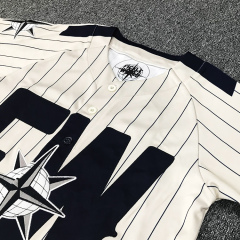 Customize Stripe Baseball Jersey