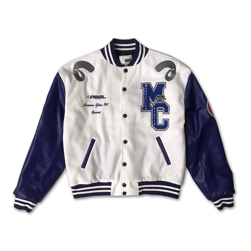 White 2024 baseball jacket