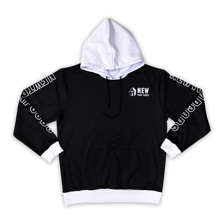 Custom Fashion Design Black Hoodies