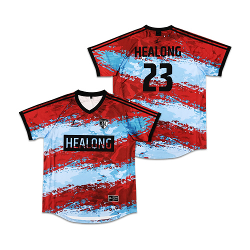 Custom Quality Soccer Jersey Sublimated Logo Football Jersey