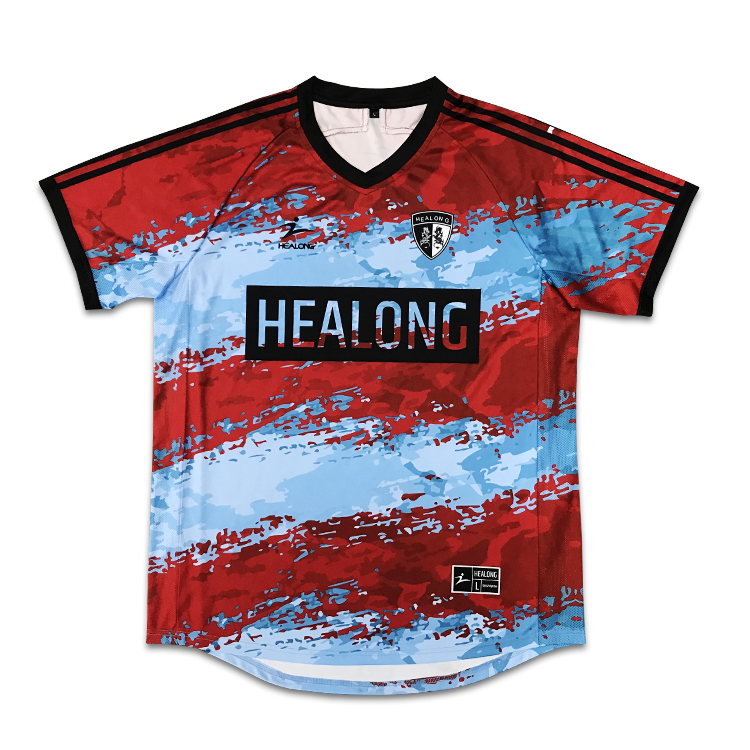 Custom Quality Soccer Jersey Sublimated Logo Football Jersey