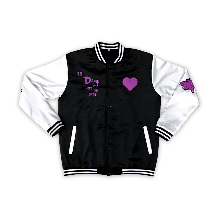 Patch Embroidered Baseball Jacket